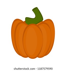 Colored halloween pumpkin icon