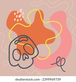 Colored hand drawn background Vector illustration