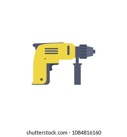 colored hand drill illustration. Element of construction tools for mobile concept and web apps. Detailed hand drill illustration can be used for web and mobile. Premium icon on white background