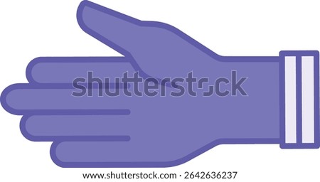 Colored Hand Icon. Vector Illustration. Medicine. Human Upper Limb, Fingers. Concept Anatomy