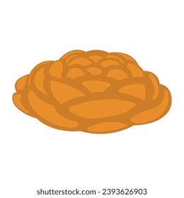 Colored hannukah challah icon Vector illustration