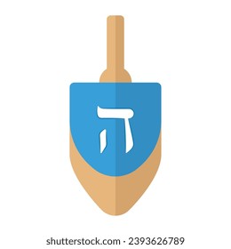 Colored hanukkah dreidel icon Vector illustration