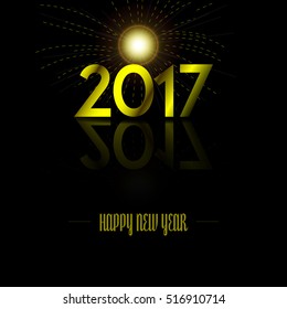 Colored happy new year background, Vector illustration