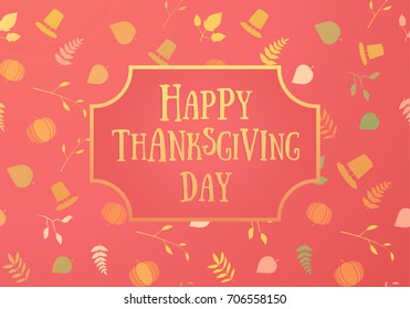Colored happy thanksgiving day sign
