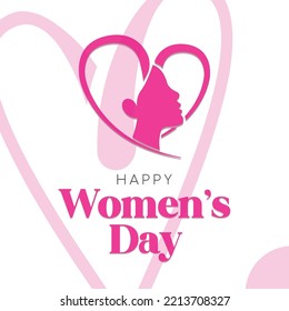 Colored happy women day poster Vector
