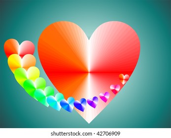 colored heart