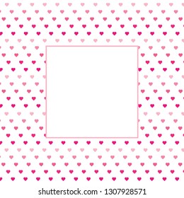 Colored Heart Illustration valentine's day card elegant festive vector with space for text. Symbols of tenderness and love. Mother's day vector