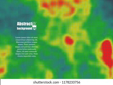 Colored heat map for temperature. Eps10 Vector illustration