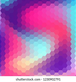 colored hexagon background. abstract illustration. presentation layout