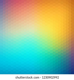 colored hexagon background. abstract illustration. presentation layout. eps 10