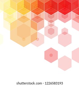colored hexagon background. layout for advertising. template for presentation. banner polygonal style.