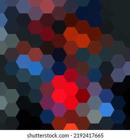 Colored hexagon background. polygonal style. Presentation layout.