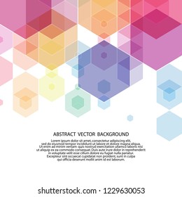 colored hexagon background. vector illustration. abstract image. polygonal style