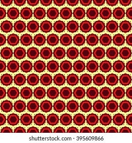 colored hexagon pattern, background with polka dot