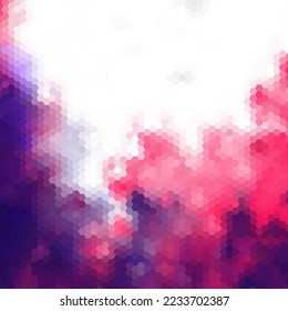 Colored hexagonal abstract background. Template for presentation, advertisement, cover, etc.