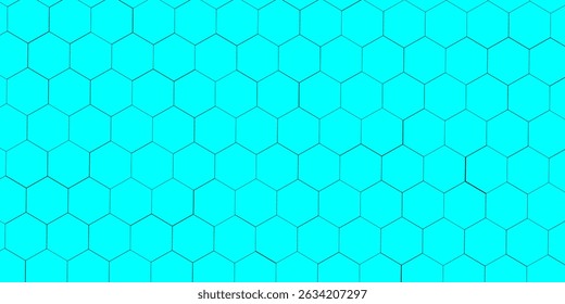 The colored hexagonal grid creates a futuristic and high-tech visual effect.