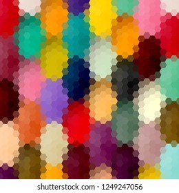  colored hexagons abstract background. layout for advertising
 