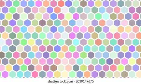 Colored honeycomb pattern abstrac background.EPS 10.Vector.