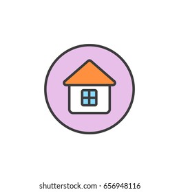 Colored house icon