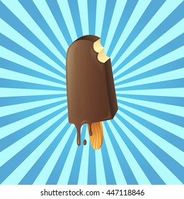 Colored ice cream