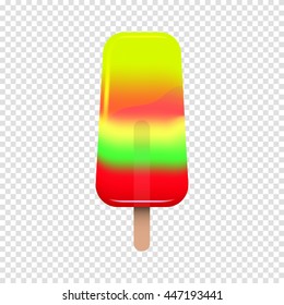 Colored ice-cream. Vector illustration