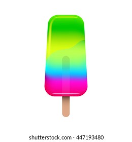 Colored ice-cream. Vector illustration