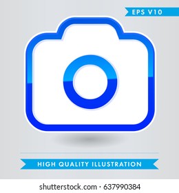 Colored icon or button of photocamera,camera