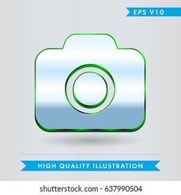 Colored icon or button of photocamera,camera