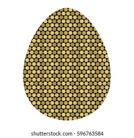 colored icon of the Golden egg cells. the template for the Easter holiday. vector illustration on white background