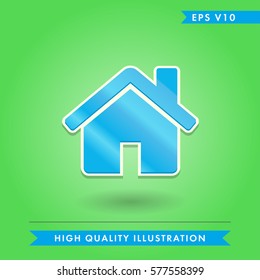 Colored icon of house icon
