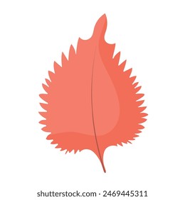 Colored icon of a leaf Vector illustration
