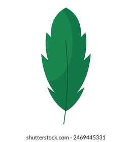 Colored icon of a leaf Vector illustration