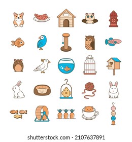 Colored Icon Series Pet Icons