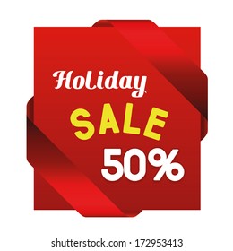 a colored icon with some text for sales