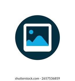 Colored icon symbol representing an image format