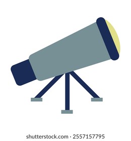 colored icon of a telescope