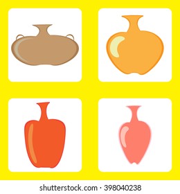 colored icons with amphoras