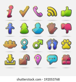 Colored icons set #1