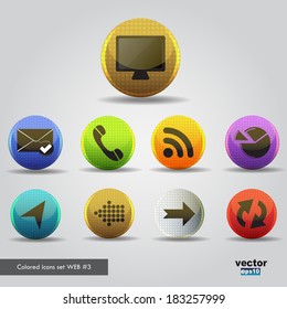Colored icons set WEB #3