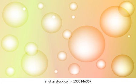 Colored illustration with blurred circles. For creative templates, cards, color covers set. Color Vector illustration