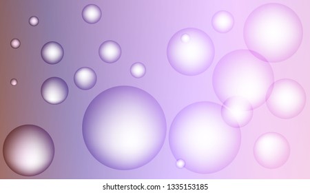 Colored illustration with blurred circles. For creative templates, cards, color covers set. Color Vector illustration