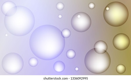 Colored illustration with blurred circles. For creative templates, cards, color covers set. Color Vector illustration