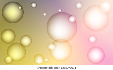Colored illustration with blurred circles. For creative templates, cards, color covers set. Color Vector illustration
