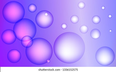 Colored illustration with blurred circles. For creative templates, cards, color covers set. Color Vector illustration