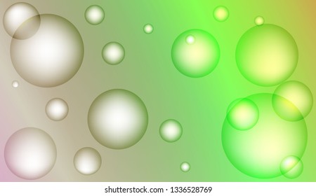 Colored illustration with blurred circles. For creative templates, cards, color covers set. Color Vector illustration