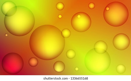 Colored illustration with blurred circles. For creative templates, cards, color covers set. Color Vector illustration