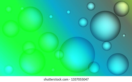 Colored illustration with blurred circles. For creative templates, cards, color covers set. Color Vector illustration