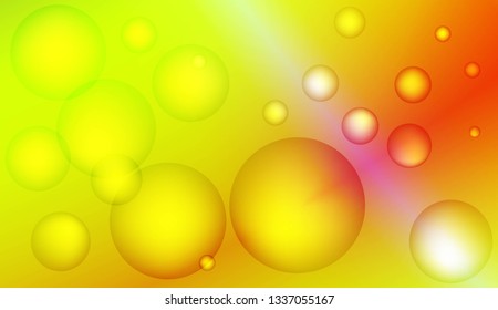 Colored illustration with blurred circles. For creative templates, cards, color covers set. Color Vector illustration