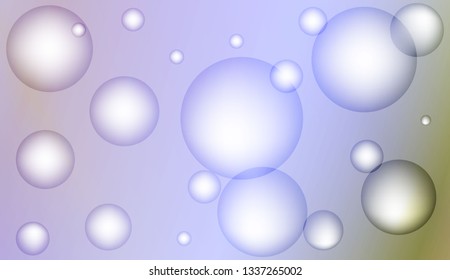 Colored illustration with blurred circles. For creative templates, cards, color covers set. Color Vector illustration