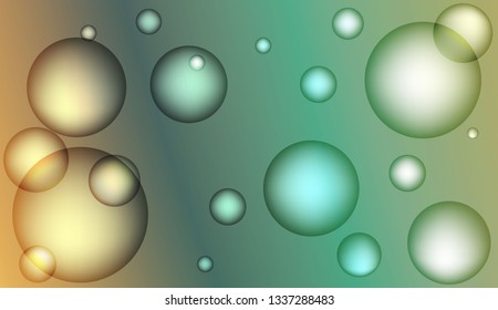 Colored illustration with blurred circles. For creative templates, cards, color covers set. Color Vector illustration